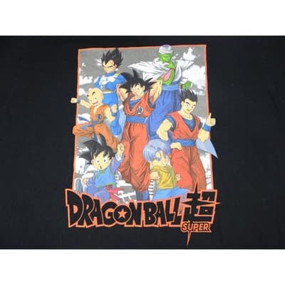 Dragon Ball Super Anime Graphic T Shirt Black XL Toei Animation Goku Vegeta - Thumbnail 3
