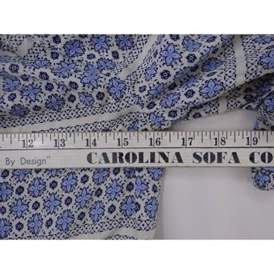 Old Navy Girls Size L 10 12 Blue White Paisley Floral Print Boho Blouse Top - Thumbnail 6