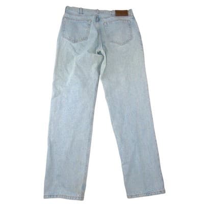 Calvin Klein Vintage Mens Light Wash Straight Leg Relaxed Denim Jeans 34x32 - Thumbnail 2