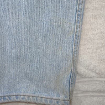 Calvin Klein Vintage Mens Light Wash Straight Leg Relaxed Denim Jeans 34x32 - Thumbnail 10