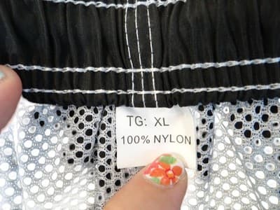 High-Quality Black Nylon Swim Shorts - XL - Thumbnail 3