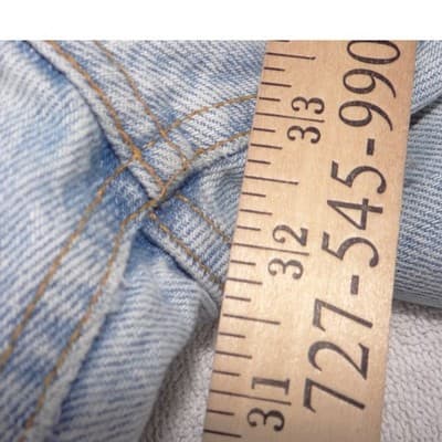Calvin Klein Vintage Mens Light Wash Straight Leg Relaxed Denim Jeans 34x32 - Thumbnail 12