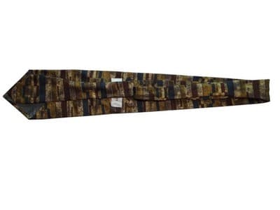 Lamberti 100% Silk Made in Italy Striped Tie - Thumbnail 2