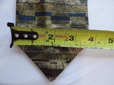 Lamberti 100% Silk Made in Italy Striped Tie - Thumbnail 5