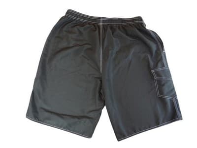 High-Quality Black Nylon Swim Shorts - XL - Thumbnail 5