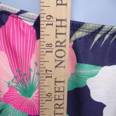Lane Bryant Womens 22 Floral Blouson Tankini Top Navy Pink Tropical Swim - Thumbnail 5