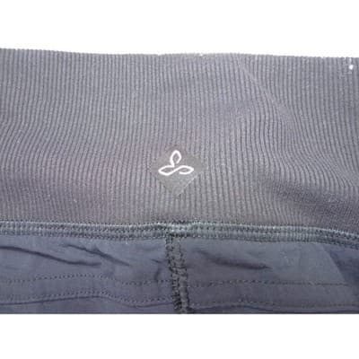Prana Halle Crop Pants Navy Blue Womens Med Hiking Outdoor Travel Ribbed Waist - Thumbnail 4