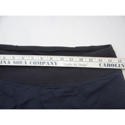 Prana Halle Crop Pants Navy Blue Womens Med Hiking Outdoor Travel Ribbed Waist - Thumbnail 5