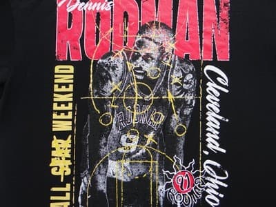 Vintage Dennis Rodman Cleveland Ohio Basketball T-Shirt - Thumbnail 3