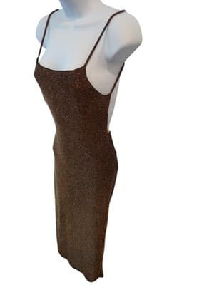 Coco Stylish Shimmering Bodycon Dress - Thumbnail 2