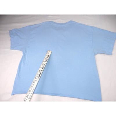 Isaac Morris American Speedway Graphic Tee Mens Large Blue Cotton Car Race Tee - Thumbnail 5