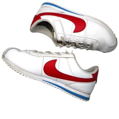 Nike Cortez White Red Blue Leather Sneakers Shoes Sz 13C DM0951115