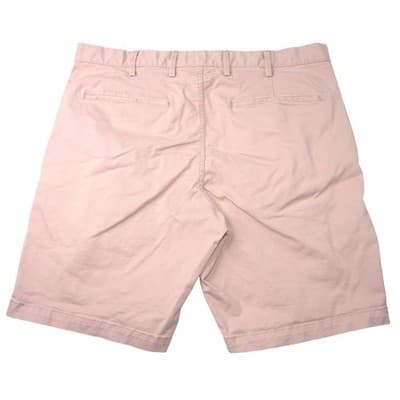 Gap Khakis Lived In Short Mens Pink Cotton Blend Flat Front Size 36 - Thumbnail 3