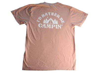 Comfort Colors 'I'd Rather Be Campin' T-Shirt - 100% Cotton - Thumbnail 6