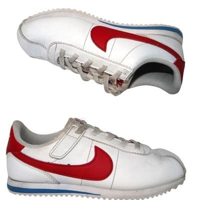 Nike Cortez White Red Blue Leather Sneakers Shoes Sz 13C DM0951115 - Thumbnail 2