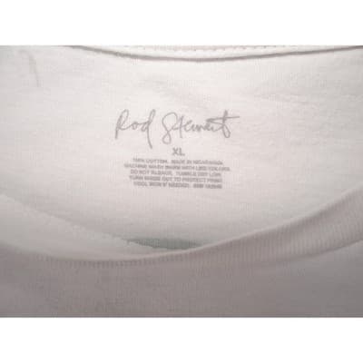 Rod Stewart 2022 Tour In Concert White T Shirt Womens XL - Thumbnail 4