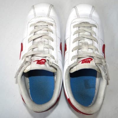 Nike Cortez White Red Blue Leather Sneakers Shoes Sz 13C DM0951115 - Thumbnail 6
