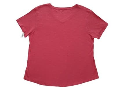 Disney DuckTales Women's Red V-Neck T-Shirt - Thumbnail 2
