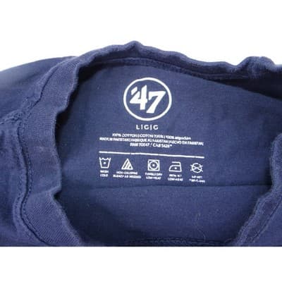 47 Brand Los Angeles Angels MLB Navy Blue Graphic T Shirt Men's - Thumbnail 2