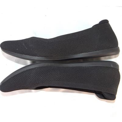 Clarks Cloudsteppers Step June Shell Black Knit Ballet Flats Womens Size 9 M - Thumbnail 2