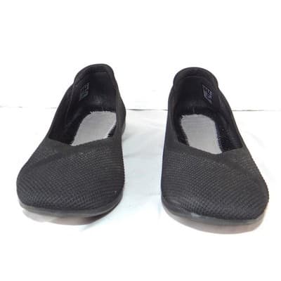 Clarks Cloudsteppers Step June Shell Black Knit Ballet Flats Womens Size 9 M - Thumbnail 4