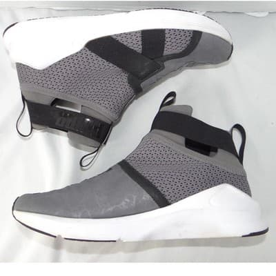 Puma Fierce Core Kids High Top Sneakers Grey Black Slip On Size 5.5Y - Thumbnail 2