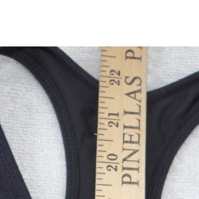 Flexees Maidenform Womens Black Racerback Shapewear Tank Top Built-in Bra Size M - Thumbnail 5