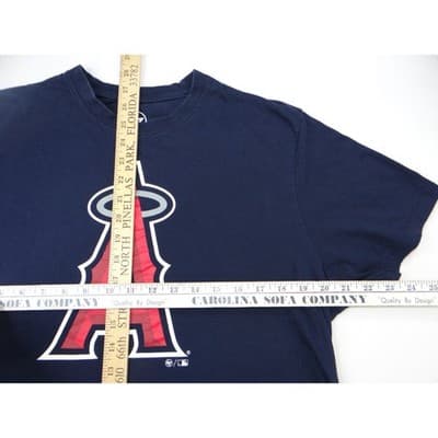 47 Brand Los Angeles Angels MLB Navy Blue Graphic T Shirt Men's - Thumbnail 4