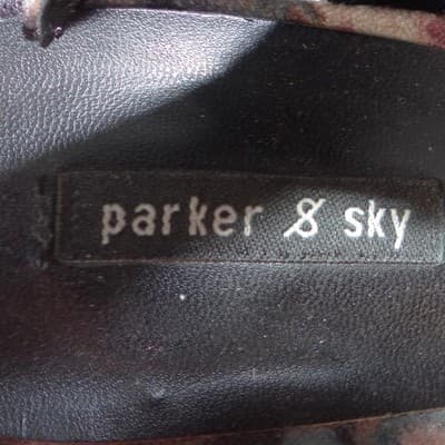 Parker & Sky Womens Floral Velvet Platform Block Heel Sandals Size 10 Black - Thumbnail 8