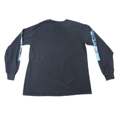 Outrank Cherub Money Graphic Long Sleeve T Shirt Black Large - Thumbnail 6