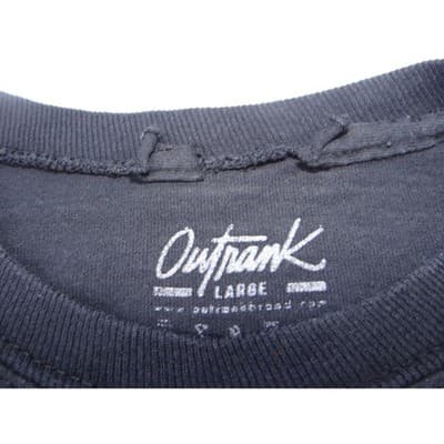 Outrank Cherub Money Graphic Long Sleeve T Shirt Black Large - Thumbnail 2
