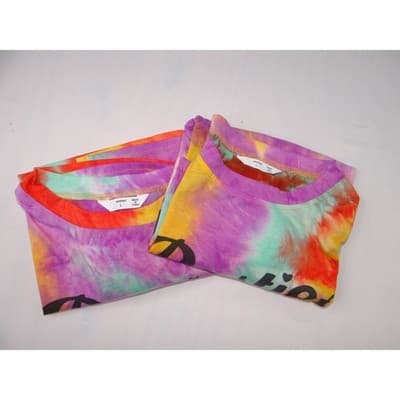 Set of Tie Dye Besties Graphic T Shirts Size L - Thumbnail 7