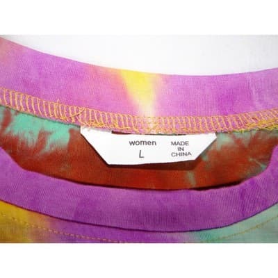 Set of Tie Dye Besties Graphic T Shirts Size L - Thumbnail 5