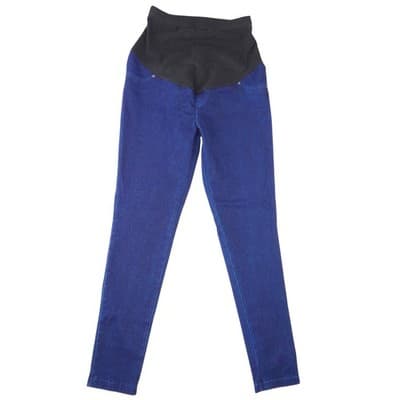 Time and Tru Maternity Skinny Jeans Dark Wash Blue Full Belly Panel Small 4-6
