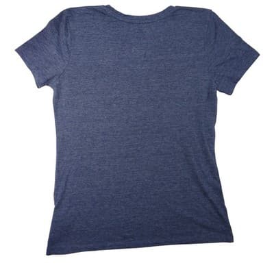 Fanatics Womens Navy Cleveland Indians V Neck T Shirt Size Medium MLB - Thumbnail 3