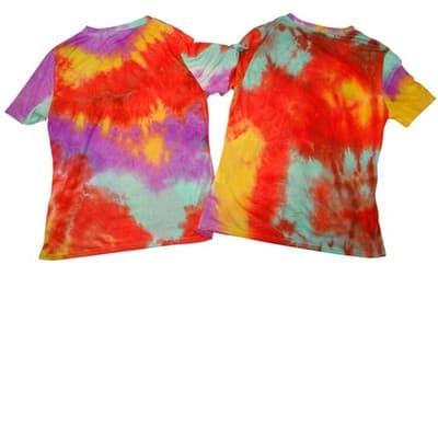 Set of Tie Dye Besties Graphic T Shirts Size L - Thumbnail 3