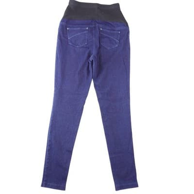 Time and Tru Maternity Skinny Jeans Dark Wash Blue Full Belly Panel Small 4-6 - Thumbnail 3