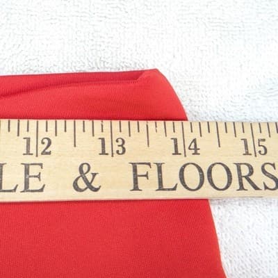 Thalia Sodi Womens Red Stretch Knit Pencil Midi Skirt Size Small High Waist Slit - Thumbnail 5