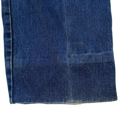 Vintage Denim Jeans High Waisted Bell Bottoms Women's Blue Wash - Thumbnail 2