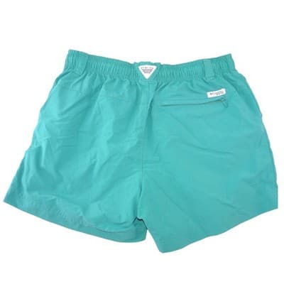 Columbia PFG Women Teal Green Fishing Shorts Size M 5 Inch Inseam 2414 - Thumbnail 4