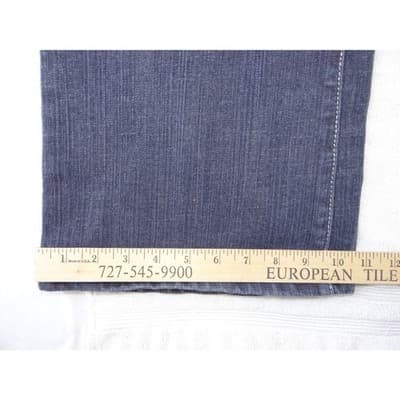 Cache Womens Dark Wash Wide Leg Jeans Blue Gold Braided Pocket Size 8 - Thumbnail 10