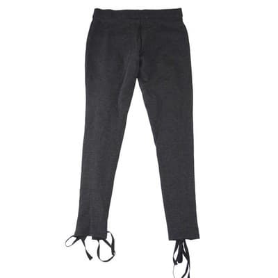 Love Tree Womens Lace Up Front Leggings Charcoal Grey Grommet Skinny Pants S - Thumbnail 3
