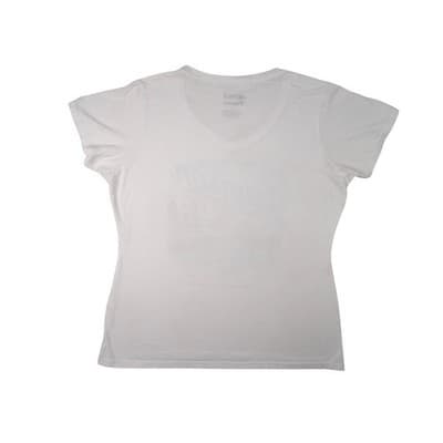 NASCAR Fanatics Johnson 48 Hendrick Motorsports White V Neck T Shirt Women's L - Thumbnail 4