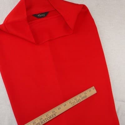 Thalia Sodi Womens Red Stretch Knit Pencil Midi Skirt Size Small High Waist Slit - Thumbnail 3