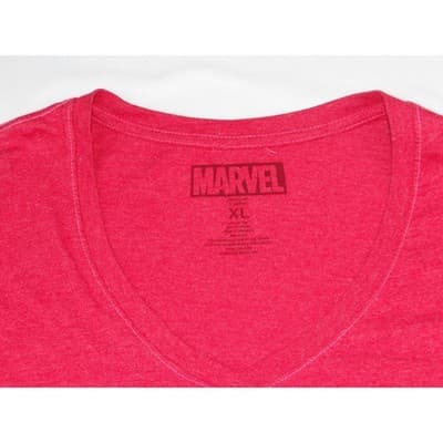 Marvel Spider Man Graphic Womens V Neck T Shirt Red XL - Thumbnail 2