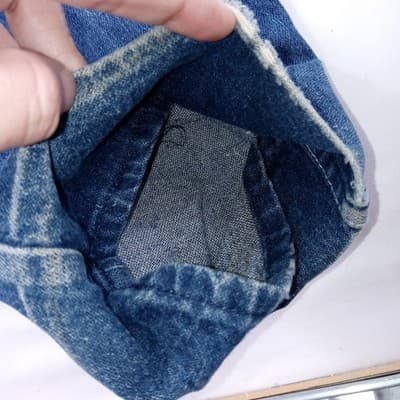 Vintage Denim Jeans High Waisted Bell Bottoms Women's Blue Wash - Thumbnail 3