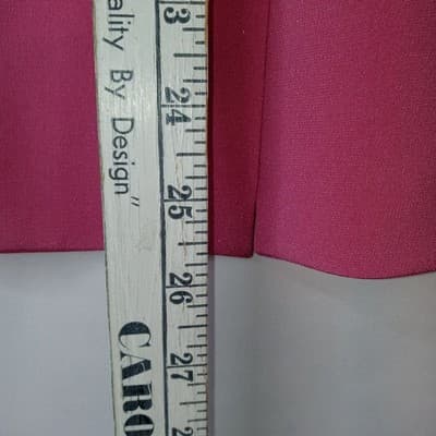 VTG Preston & York Silk Pink Blazer Skirt Suit Womens 12 Short Sleeve Tailored - Thumbnail 12