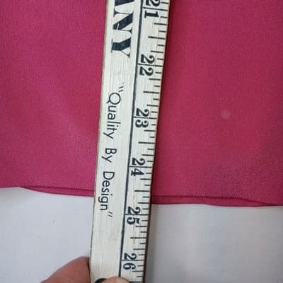 VTG Preston & York Silk Pink Blazer Skirt Suit Womens 12 Short Sleeve Tailored - Thumbnail 11