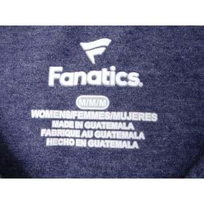 Fanatics Womens Navy Cleveland Indians V Neck T Shirt Size Medium MLB - Thumbnail 2