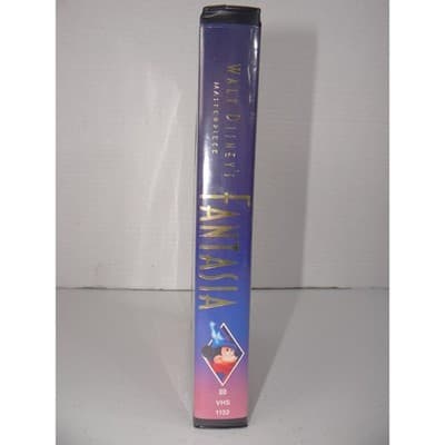 Walt Disney's Masterpiece Fantasia VHS 1991 Black Clamshell Case 1132 G-Rated - Thumbnail 2